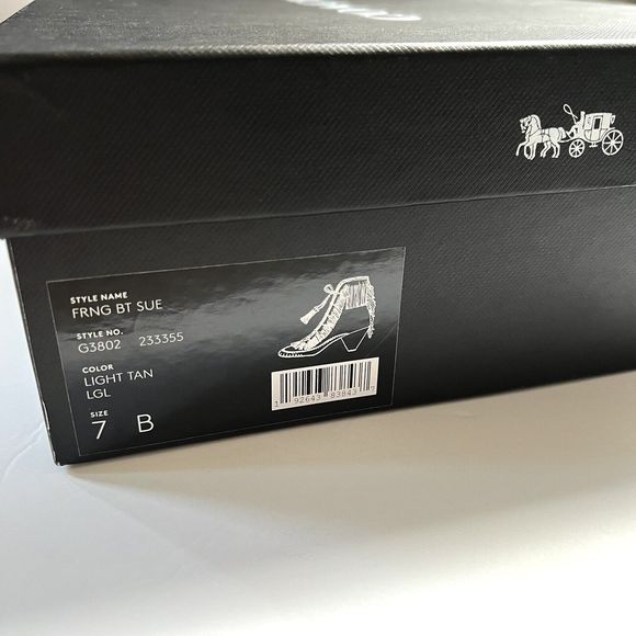 Coach Fringe Boot Suede Women’s 7 Light Tan - Picture 3 of 5